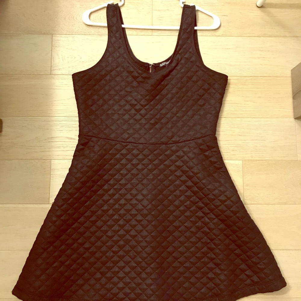 Express black pleated dress